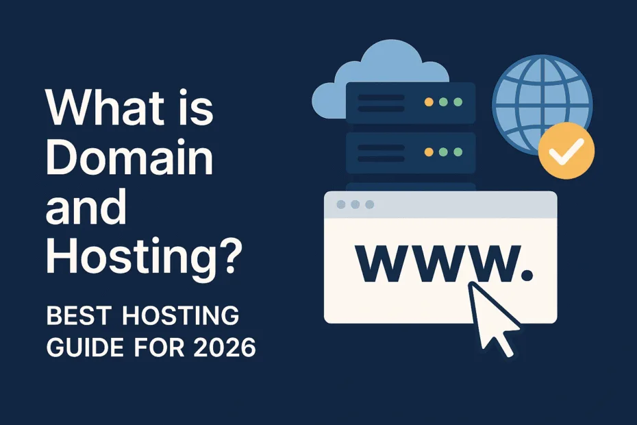 Domain name and web hosting roles for website setup