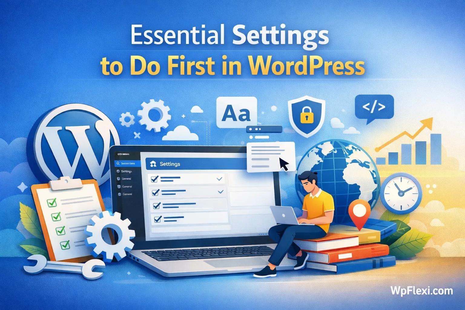 Essential WordPress Settings After Installation (SEO, Security, Speed)